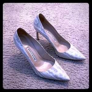 Manolos in Marble patterned heels